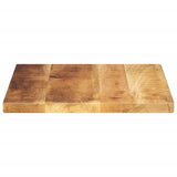 Table Top 60x60x2.5 cm Square Solid Wood Rough Mango