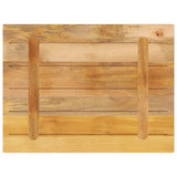 Table Top 70x60x2.5 cm Rectangular Solid Wood Rough Mango