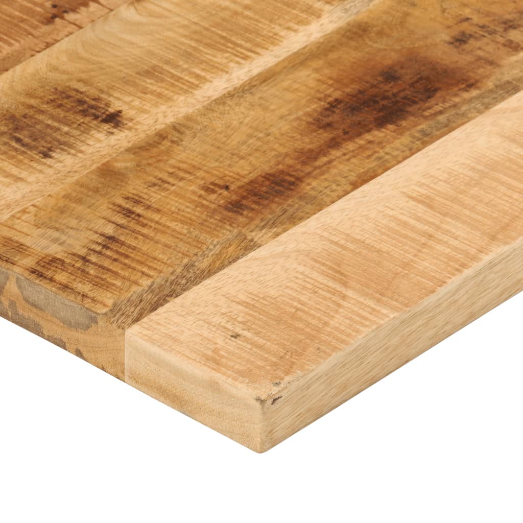 Table Top 70x60x2.5 cm Rectangular Solid Wood Rough Mango