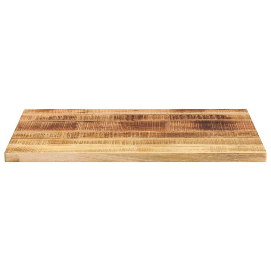 Table Top 80x60x1.5 cm Rectangular Solid Wood Rough Mango
