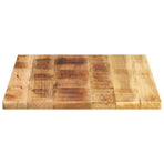 Table Top 80x60x1.5 cm Rectangular Solid Wood Rough Mango