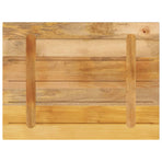 Table Top 80x60x1.5 cm Rectangular Solid Wood Rough Mango