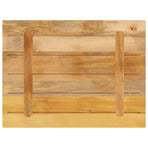 Table Top 80x60x2.5 cm Rectangular Solid Wood Rough Mango