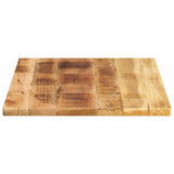Table Top 90x60x1.5 cm Rectangular Solid Wood Rough Mango