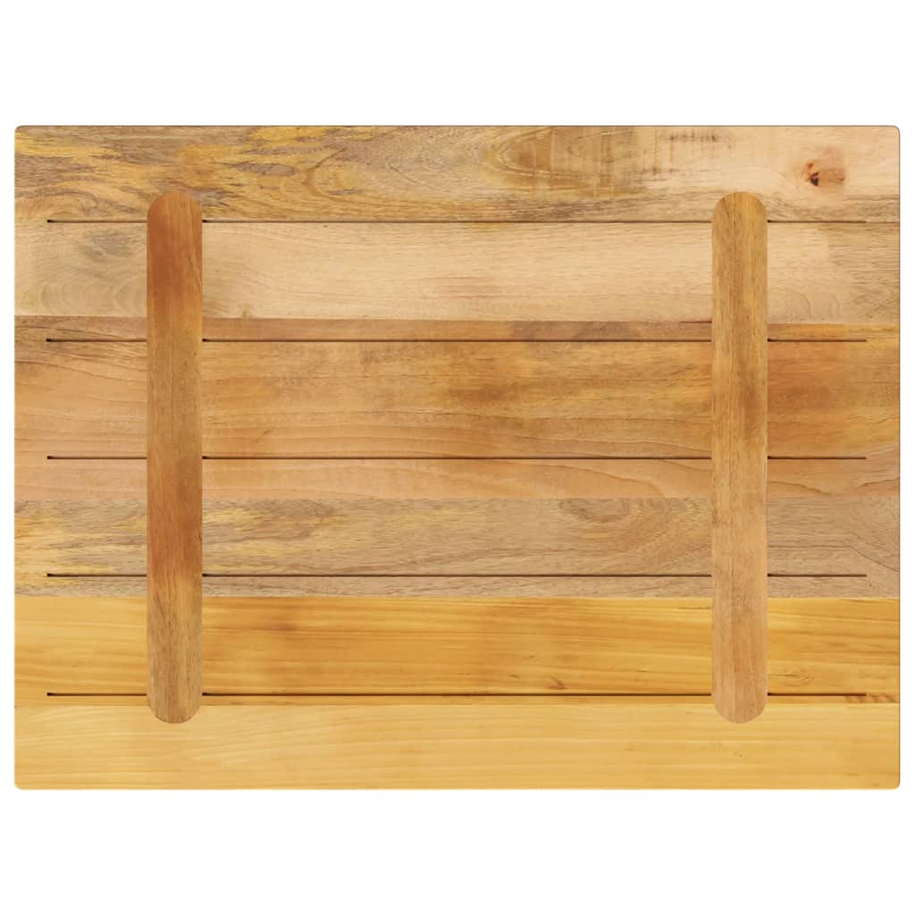 Table Top 90x60x1.5 cm Rectangular Solid Wood Rough Mango