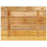 Table Top 90x60x1.5 cm Rectangular Solid Wood Rough Mango - 45-Degree Angle