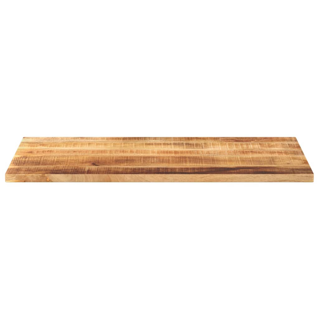Table Top 100x60x1.5 cm Rectangular Solid Wood Rough Mango