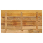Table Top 120x60x1.5 cm Rectangular Solid Wood Rough Mango