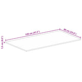 Table Top 120x60x1.5 cm Rectangular Solid Wood Rough Mango - Extra Image