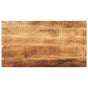 Table Top 120x60x2.5 cm Rectangular Solid Wood Rough Mango