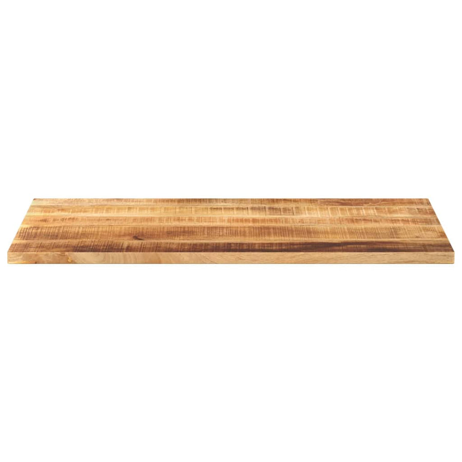 Table Top 120x60x2.5 cm Rectangular Solid Wood Rough Mango