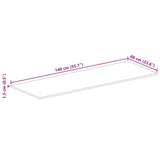 Table Top 140x60x1.5 cm Rectangular Solid Wood Rough Mango - Extra Image