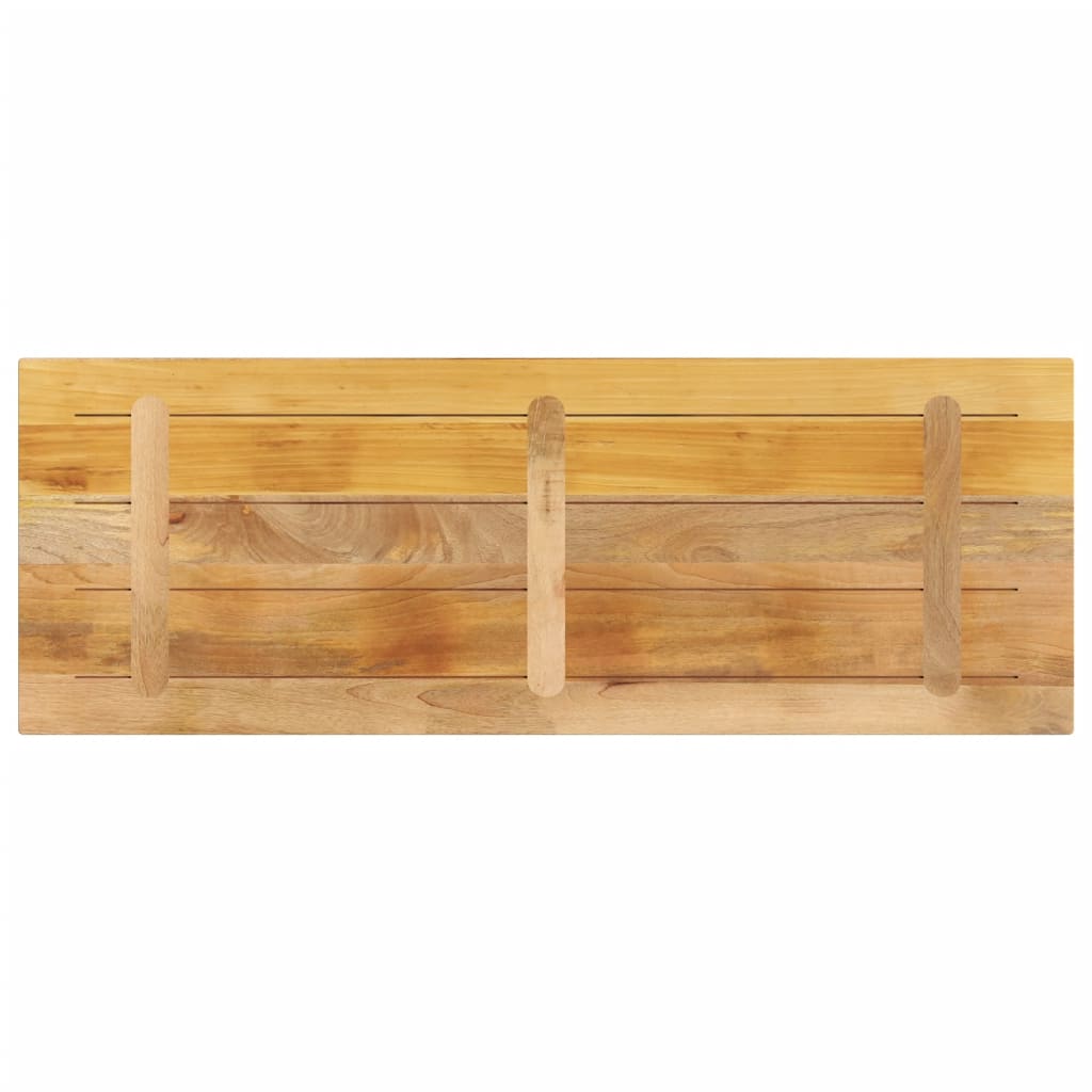 Table Top 140x60x2.5 cm Rectangular Solid Wood Rough Mango