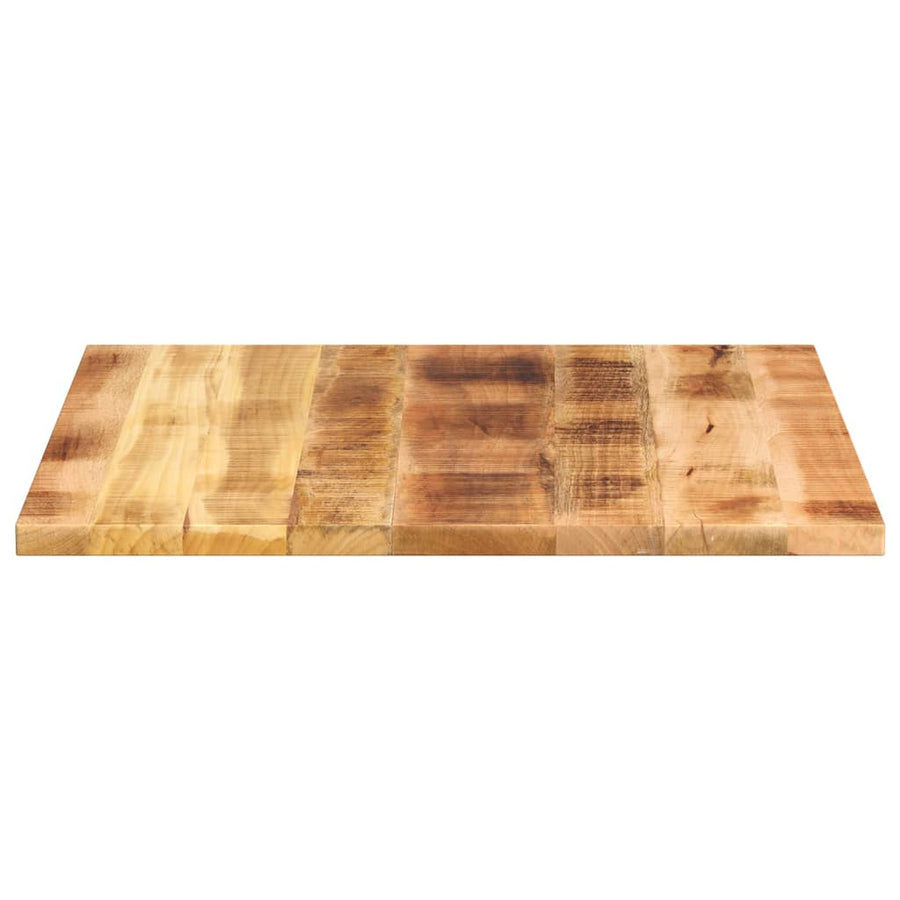 Table Top 80x80x1.5 cm Square Solid Wood Rough Mango
