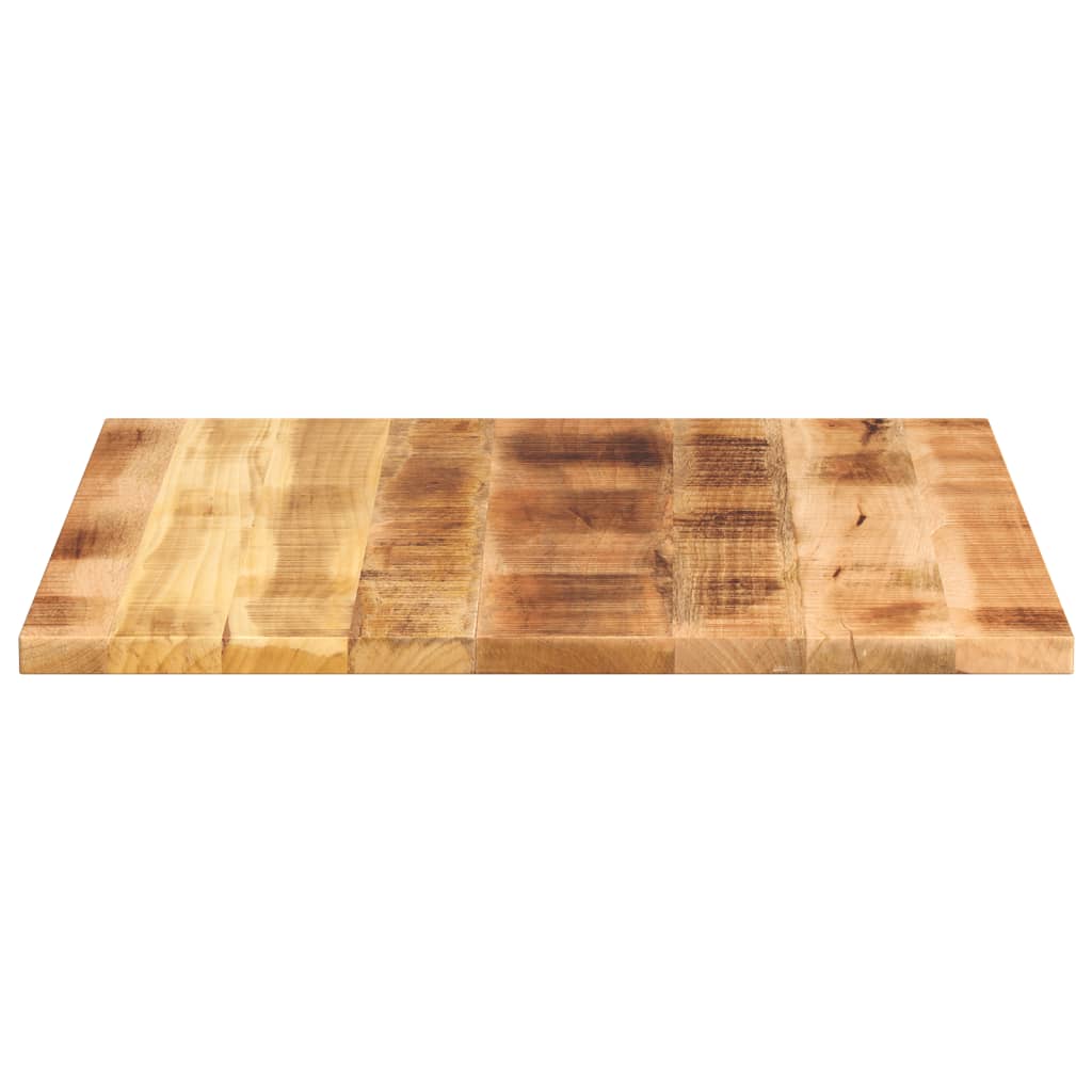 Table Top 80x80x2.5 cm Square Solid Wood Rough Mango