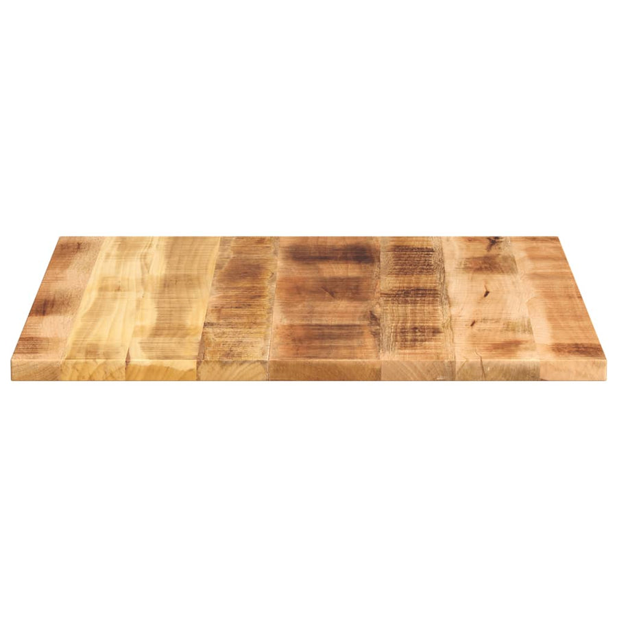 Table Top 80x80x2.5 cm Square Solid Wood Rough Mango