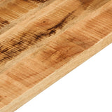 Table Top 80x80x2.5 cm Square Solid Wood Rough Mango