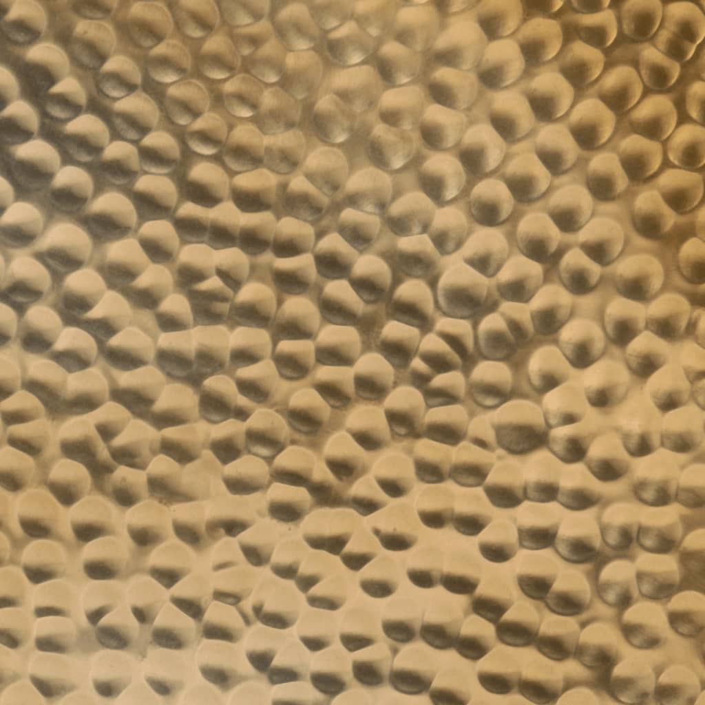 Coffee Table Hammered Aluminium ?50x30 cm Brass