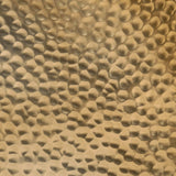 Coffee Table Hammered Aluminium ?50x30 cm Brass