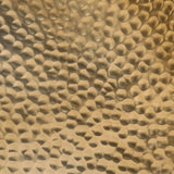 Coffee Table Hammered Aluminium Ø 50x30 cm Brass - Low Angle