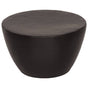 Coffee Table Hammered Aluminium ?50x30 cm Black