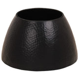 Coffee Table Hammered Aluminium ?50x30 cm Black