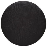 Coffee Table Hammered Aluminium ?50x30 cm Black