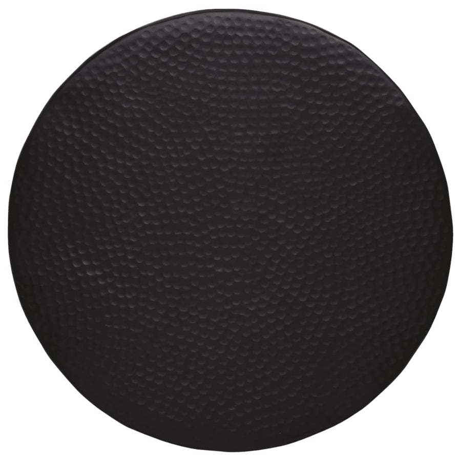 Coffee Table Hammered Aluminium ?50x30 cm Black