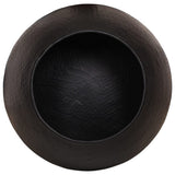 Coffee Table Hammered Aluminium ?50x30 cm Black