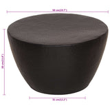 Coffee Table Hammered Aluminium ?50x30 cm Black