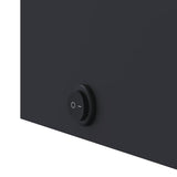 Bathroom Mirror Cabinet with LED Light Arched Grey 42x13x70 cm - Extra Image