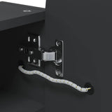 Bathroom Mirror Cabinet with LED Light Arched Black 42x13x70 cm - Extra Image