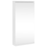 Corner Bathroom Mirror Cabinet White 30x24x60 cm - Front View