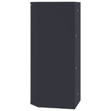 Corner Bathroom Mirror Cabinet Grey 30x24x60 cm - Rear View
