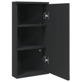 Corner Bathroom Mirror Cabinet Black 30x24x60 cm - Top-Down View