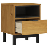 Bedside Cabinet FLAM 40x35x50 cm Solid Wood Pine - Top-Down View