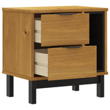 Bedside Cabinet FLAM 49x35x50 cm Solid Wood Pine - Top-Down View