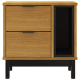 Bedside Cabinet FLAM 49x35x50 cm Solid Wood Pine - 45-Degree Angle