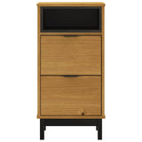 Bedside Cabinet FLAM 40x35x80 cm Solid Wood Pine - 45-Degree Angle