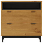 Drawer Cabinet FLAM 80x40x80 cm Solid Wood Pine