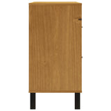 Drawer Cabinet FLAM 110x40x80 cm Solid Wood Pine - Rear View