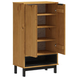 Shoe Cabinet FLAM 59.5x35x107 cm Solid Wood Pine - Top-Down View