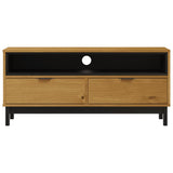 TV Cabinet FLAM 110x40x50 cm Solid Wood Pine