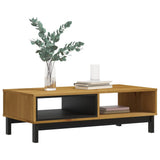Coffee Table FLAM 100x50x32.5 cm Solid Wood Pine - Side View