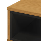 Coffee Table FLAM 100x50x32.5 cm Solid Wood Pine - Close-Up Angle