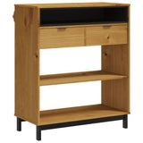 Bar Table FLAM 92x45x110 cm Solid Wood Pine - Front View