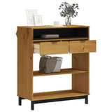 Bar Table FLAM 92x45x110 cm Solid Wood Pine - Side View