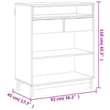 Bar Table FLAM 92x45x110 cm Solid Wood Pine - Extra Image