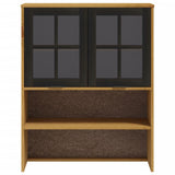 Top for Highboard with Glass Doors FLAM Solid Wood Pine - 45-Degree Angle