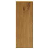 Top for Highboard with Glass Doors FLAM Solid Wood Pine - Rear View